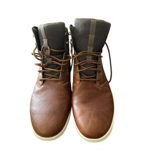 Timberland Mens Brown Leather Hoverlite Graydon Sneaker Boots Size 12